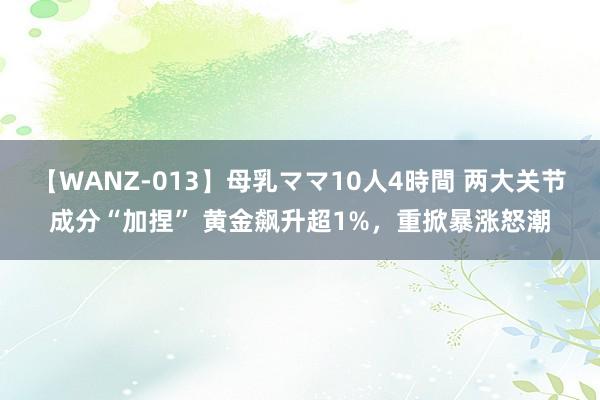 【WANZ-013】母乳ママ10人4時間 两大关节成分“加捏” 黄金飙升超1%，重掀暴涨怒潮