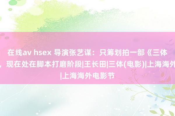 在线av hsex 导演张艺谋：只筹划拍一部《三体》电影，现在处在脚本打磨阶段|王长田|三体(电影)|上海海外电影节