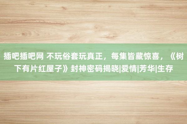 插吧插吧网 不玩俗套玩真正，每集皆藏惊喜，《树下有片红屋子》封神密码揭晓|爱情|芳华|生存