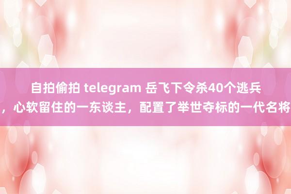 自拍偷拍 telegram 岳飞下令杀40个逃兵，心软留住的一东谈主，配置了举世夺标的一代名将
