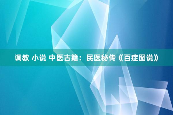 调教 小说 中医古籍：民医秘传《百症图说》